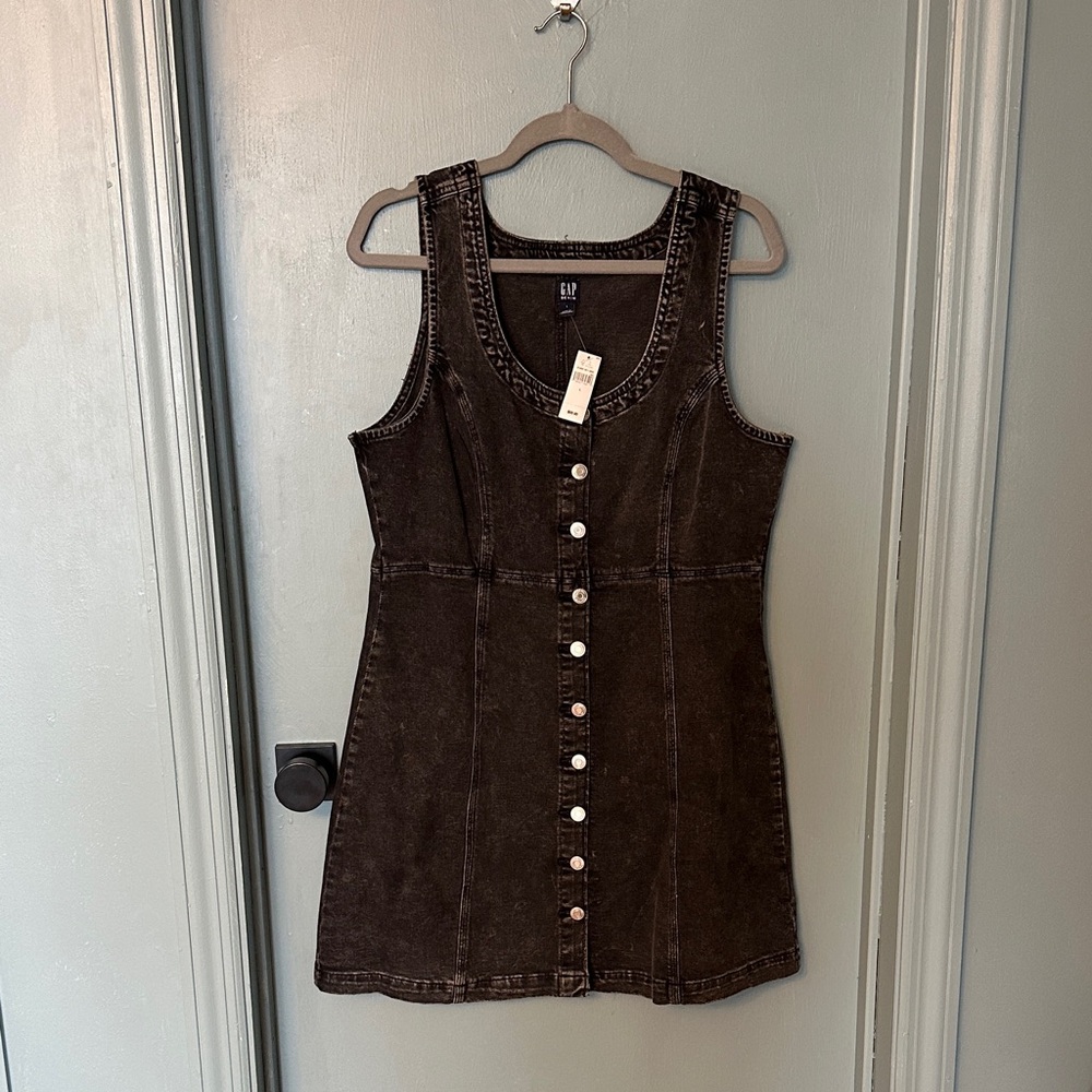 NWT Gap Denim Button Down Mini Dress